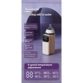 Cream-colored electric baby bottle insulation cover with digital display and 18w fast charge temperature controls