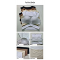 White seamless push-up bra with v-waist design and adjustable straps paired with beige yoga pants sport coat fitness set