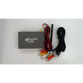 Gray rectangular best seller car mirror link box with antenna showing multiple input and output ports for screen mirroring