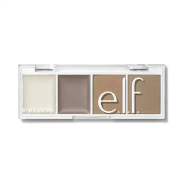 E.l.f. mini brow quad powders eyebrow grooming kit featuring four neutral shades for precise eyebrow shaping