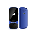 Black ai offline translator with glossy screen textured lower panel and circular light button for offline translation