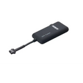 Black car gps positioning system in plastic casing with short cable and connector for vehicle tracking use