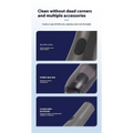 Silver car integrated wireless handheld vacuum x1pc with ergonomic design and one-button control for easy use