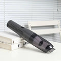Black car integrated wireless handheld vacuum x1pc with transparent dust chamber and ergonomic design