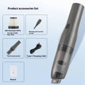 Gray car integrated wireless handheld vacuum x1pc with transparent dust chamber and ergonomic design for easy cleaning