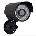 Black cmos wholesale monitoring camera in plastic with circular led lights for wholesale monitoring surveillance use