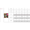 The chart shows size measurements for olive green, bright pink, and black deep v neck fashion pure color bikini swimsuit tops