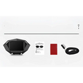 Black digital lcd instrument vehicle hud head display featuring glossy finish and three front control buttons
