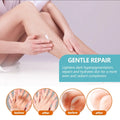 A creamy black echinacea repair cream applied on a leg showing before and after results for dark hyperpigmentation