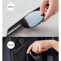 Black glossy 15w smooth wireless charger with a black circular design and subtle wireless charger text etched on surface
