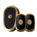 Black gold doorbell wireless home system with gold and black brushed metal finish for modern wireless home use