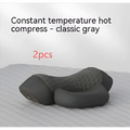 Classic gray constant temperature hot compress with textured ergonomic design for black heated cervical pillow neck support wrap