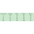 The table shows size measurements in centimeters for black orchid fashion vibrant pink orchid skirt set from s to 2xl