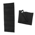 Black perforated slim shape waist trainer cincher with adjustable hook-and-loop fasteners in black mesh material