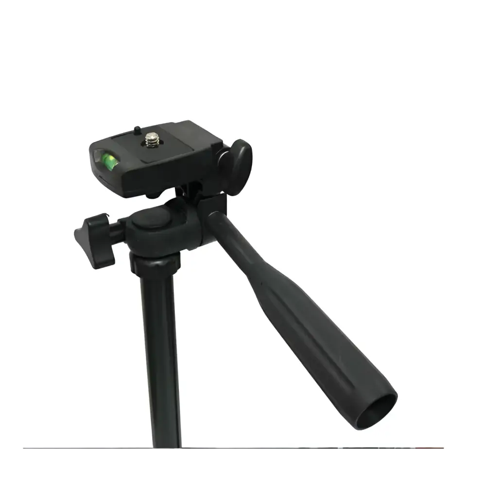 Black portable tripod universal digital camera bracket with adjustable legs and sturdy camera mount for versatile use