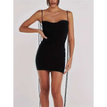 Black strapless mini dress luxury women’s fashion with ruched bodice and side tie details for elegant occasions