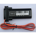 Black vehicle tracking gps locator with orange and black wiring for vehicle tracking applications and precise tracking gps locator use