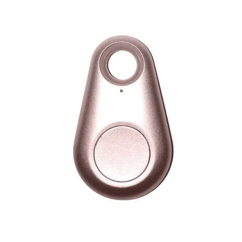 Black water drop anti lost object finder in rose gold with smooth metallic finish and rounded edges for lost object finder use