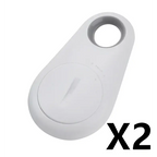White plastic lost object finder with circular hole and button from black water drop anti lost object product
