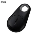 Black plastic bluetooth black water drop anti lost object finder with circular hole and front button for lost object finder use