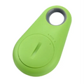 Bright lime green silicone anti lost object finder with circular cutout and central button for black water drop model