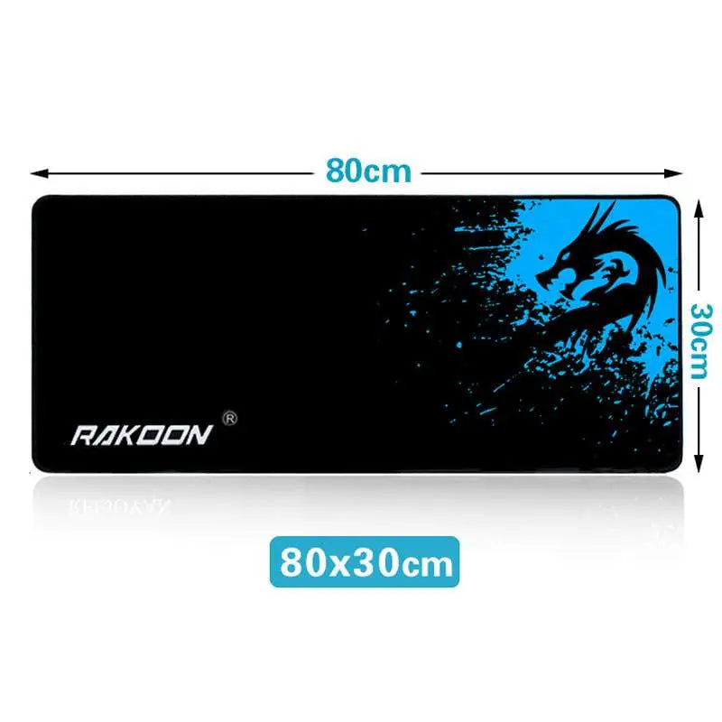 Black rakoon blue dragon gaming mousepad with luxury design and high quality for women’s fashion use