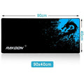 Black rakoon blue dragon gaming mousepad featuring a vibrant blue dragon graphic for luxury women’s fashion setups