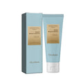 Light blue tube of oceaura body butter aging moisturizing cream with white cap and gold label for advanced wrinkle care