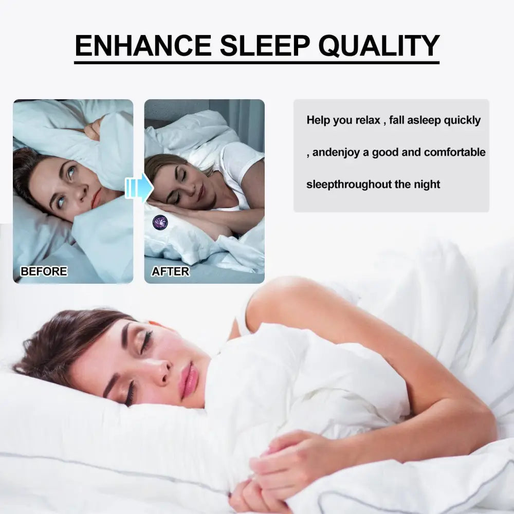 White sleep aid pillow with soft plush texture for relaxation featured in south moon night botanical cartoon sleep patch product