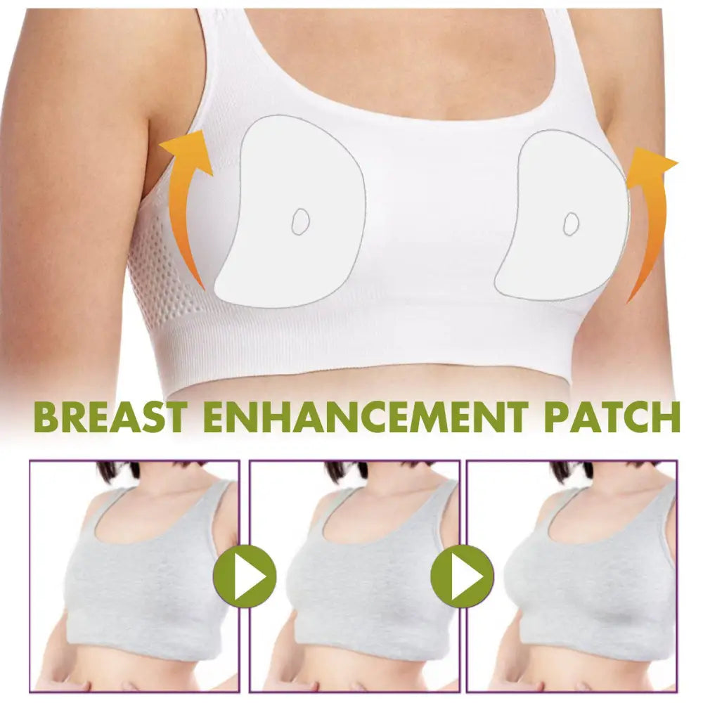 Yellow circular breast enhancement patch with central hole and textured surface for firming breast enhancement and skin elasticity