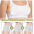 White breathable mesh breast enhancement patches with molded contours for firming breast enhancement and skin elasticity