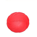 Red textured rubber frisbee dog oscar embossed for bright colorful dog training rubber and pet dog training use