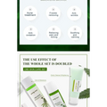 A sleek light green cbd facial cleanser tube with white cap in a brightening moisturising skincare set gift