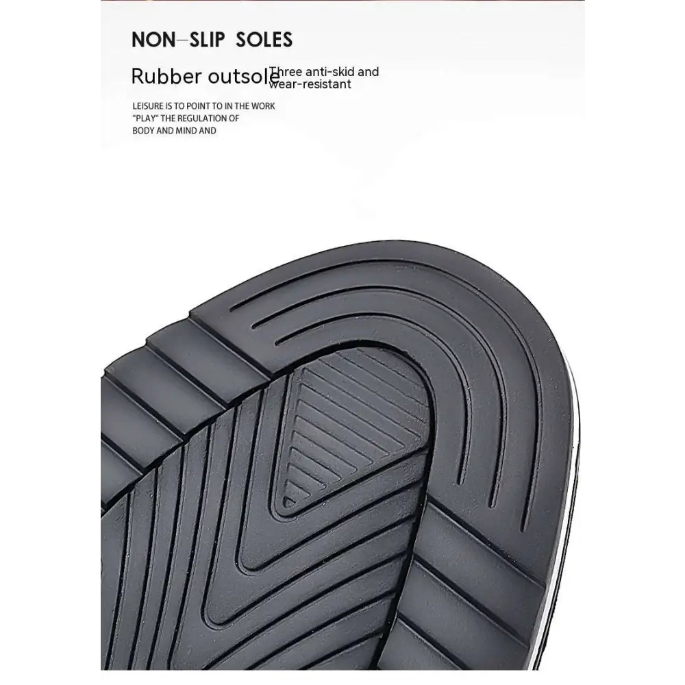 Black rubber outsole with grooves for non-slip traction on brown textured work fashion leather shoes featuring brown leather