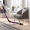 Purple and black foldable handheld vacuum cleaner with brushless large suction and sleek modern design