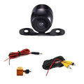 Black spherical butterfly reversing high-definition camera with mounting bracket for vehicle rearview use