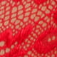 red textured fabric with a woven grid pattern featured in christmas pajamas big red lace faux fur bodysuit