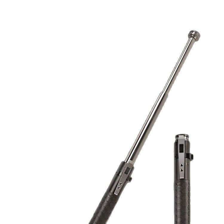 Automatic spring-loaded extendable alloy steel baton – view 4