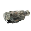 Camouflage digital night vision telescope with textured grip and black lens for enhanced night vision use