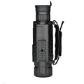 Black digital night vision telescope with textured grip and adjustable strap for rugged outdoor use