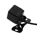 Black square-shaped car hd night vision external ccd rear view camera with mounting bracket and attached cable