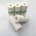 White plastic roll bags with green open labels for cat ear mini printer portable bluetooth labeler usage