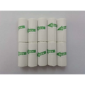 White plastic trash bags with green open labels printed by cat ear mini printer portable bluetooth labeler