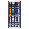 Black key dc remote with colorful circular buttons for charged dual head remote color change lighting effects control