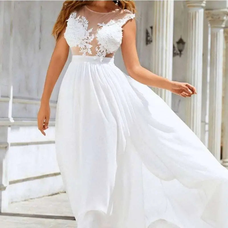 Chiffon Lace Trailing Wedding Large Swing Dress Button Full Cup Plus Size Bra Without Wi Royalessencelux