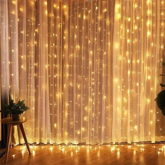 Christmas Curtain Lights - Royalessencelux