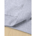 Christmas ribbon women casual pullover spring gray heathered sweatshirt with ribbed cuffs for pullover spring wear