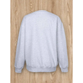A heather gray heather gray ribbed cuff christmas ribbon women casual pullover spring crew neck sweatshirt