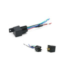 Black rectangular cj720 relay gps with color-coded wiring and mounting bracket for gps car tracker smartphone app integration