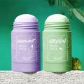 Two nicer cylindrical nicor mask sticks lavender eggplant oil control and green cleansing green tea mask sticks with white caps